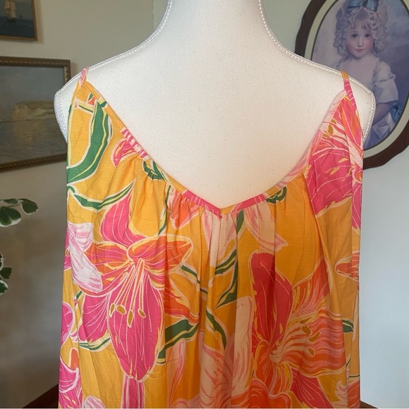 Perfectly Priscilla (Boutique) • Bright Floral Tropical Sundress • Size Large - Picture 2 of 7